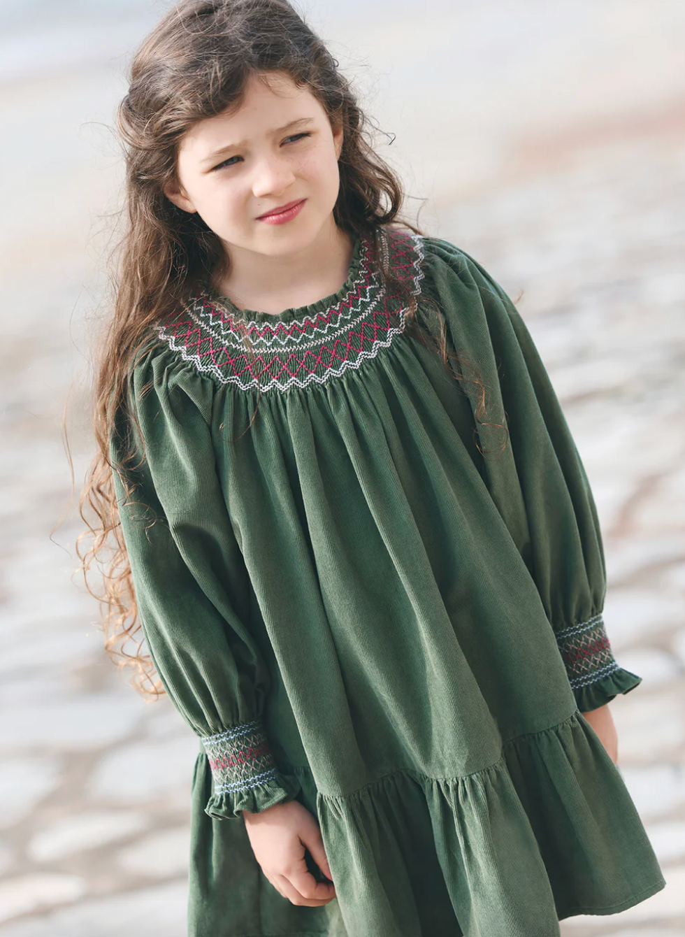 Tartine et Chocolat Robe - Green Holiday Dress