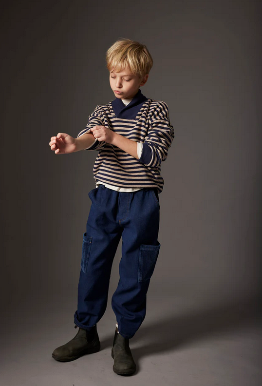 My Little Cozmo Dobby Denim Pants
