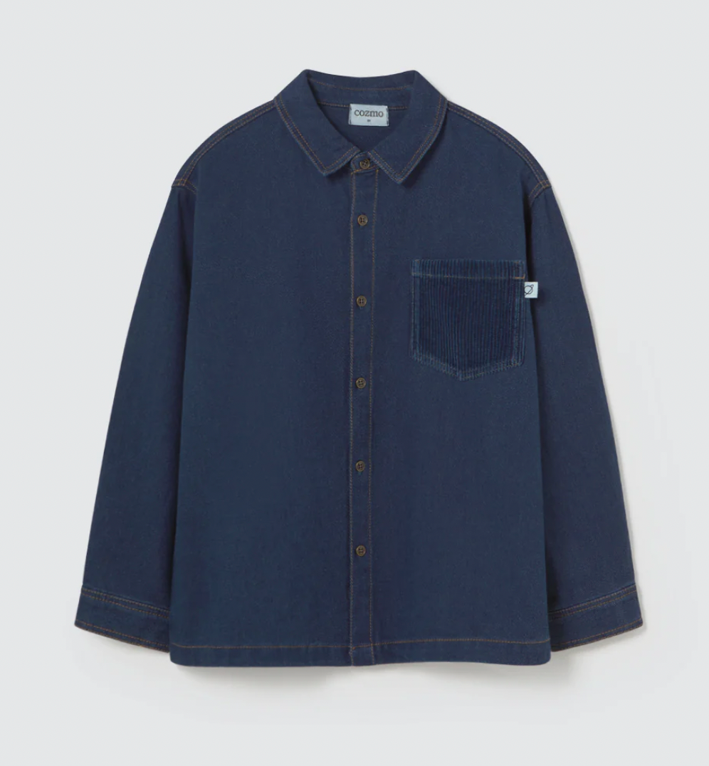 My Little Cozmo Dobby Denim Top
