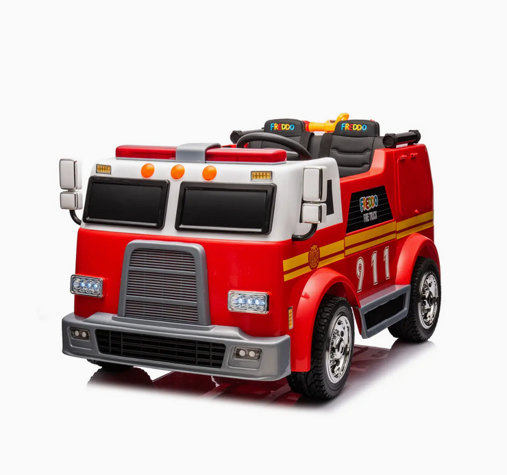 24V Freddo Fire Truck 2-Seater Ride On