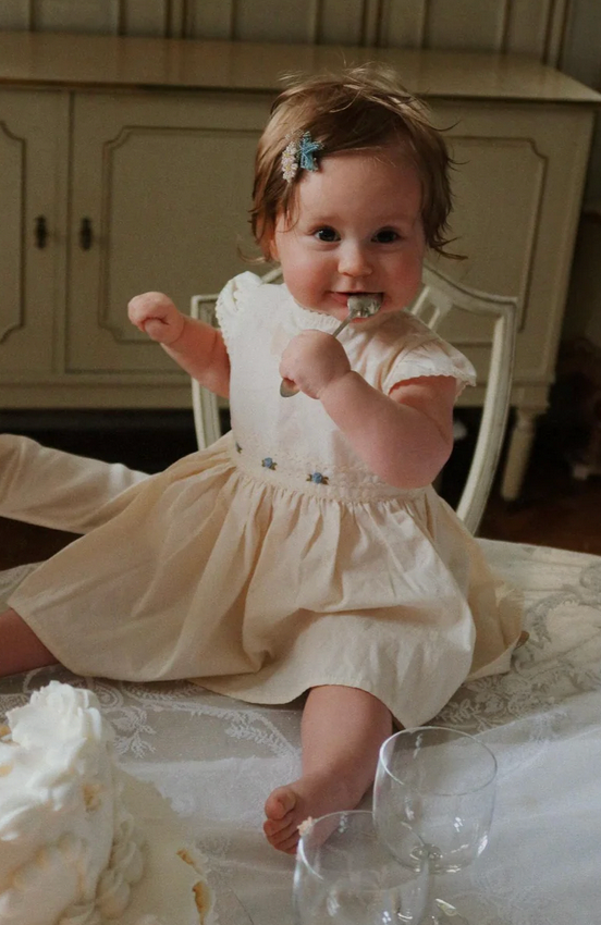 Konges Slojd Organic Aaliyah Dress - Egg Knog