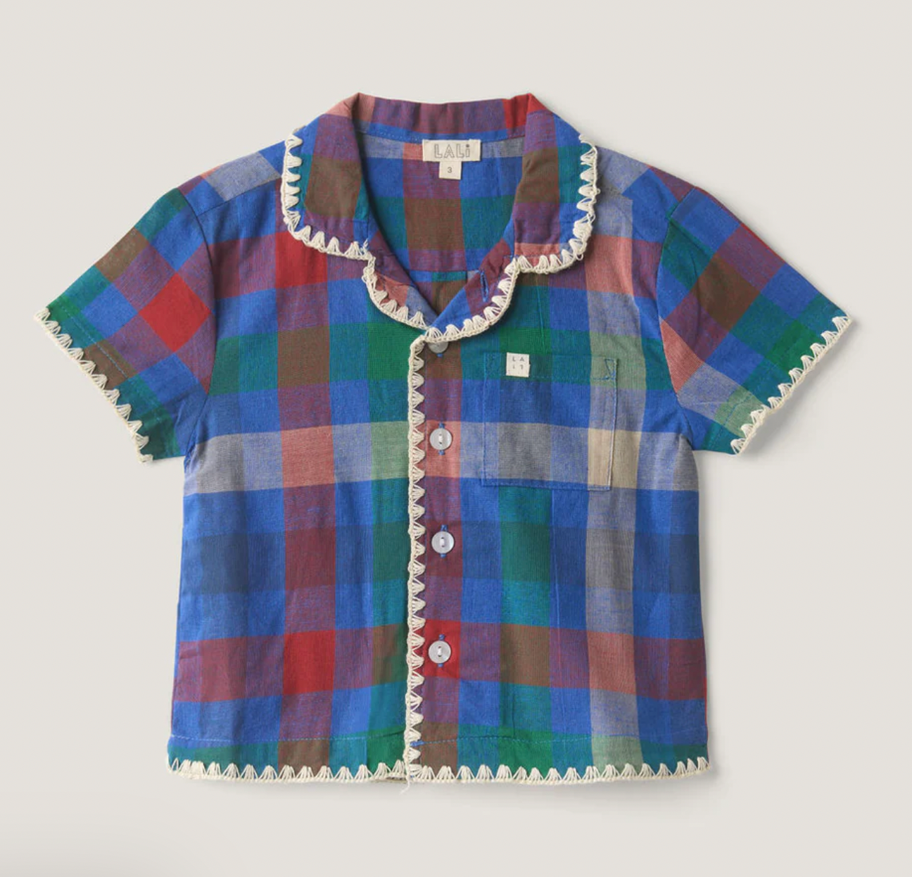 Lali Henri Shirt - Blue Chex