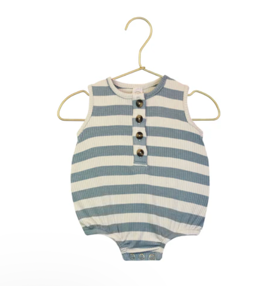 Loulou & Company Cloud Muslin Bubble Romper - Lincoln