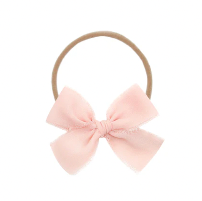 Loulou & Company Chiffon Bow - Blush