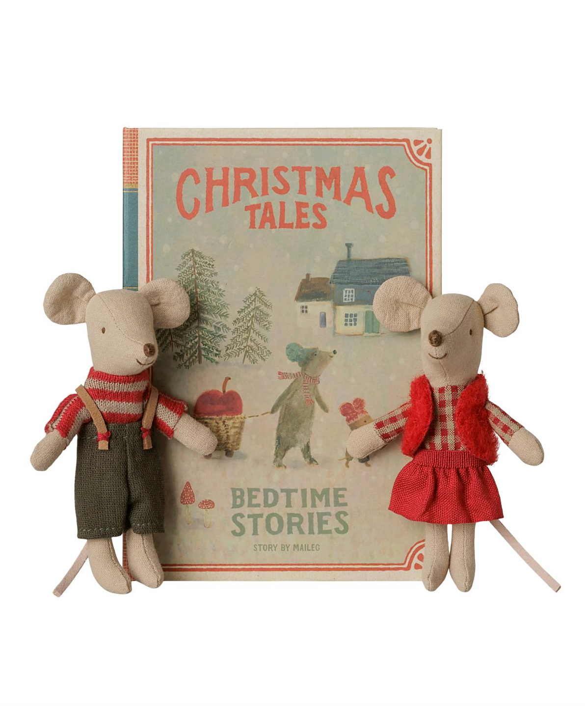 Little Sister and Brother Christmas Twin Mice Book Set