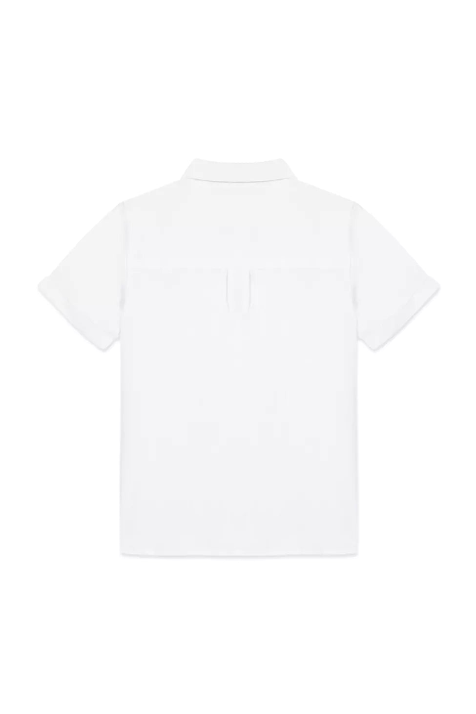 Tartine Boys Short Sleeve Button Down - Blanc