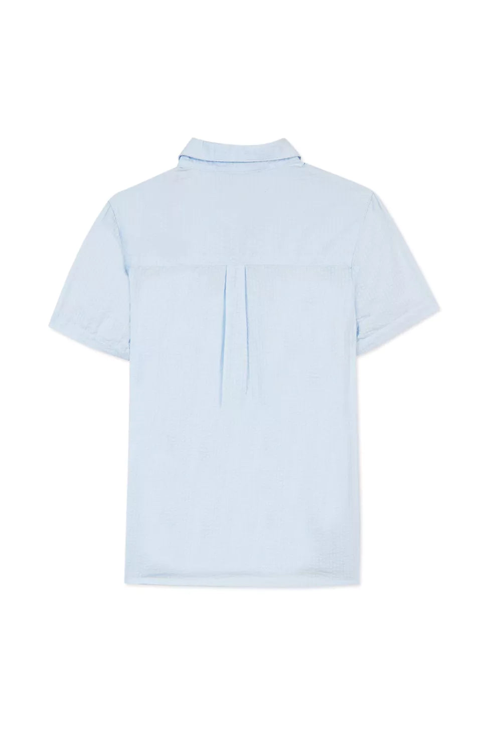 Tartine Boys Short Sleeve Button Down - Bleu Ciel