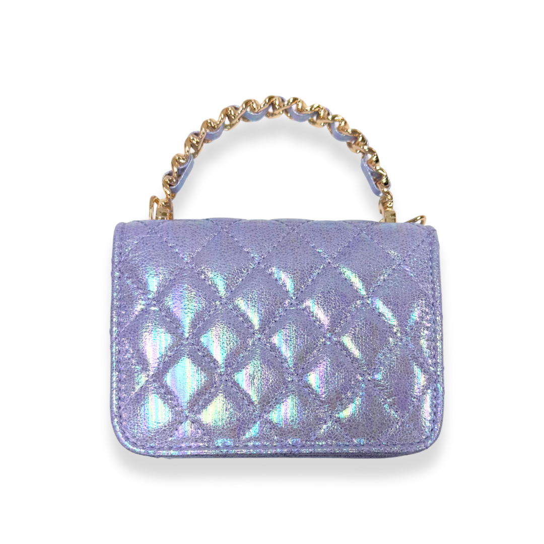 Shiny Quilted Purse