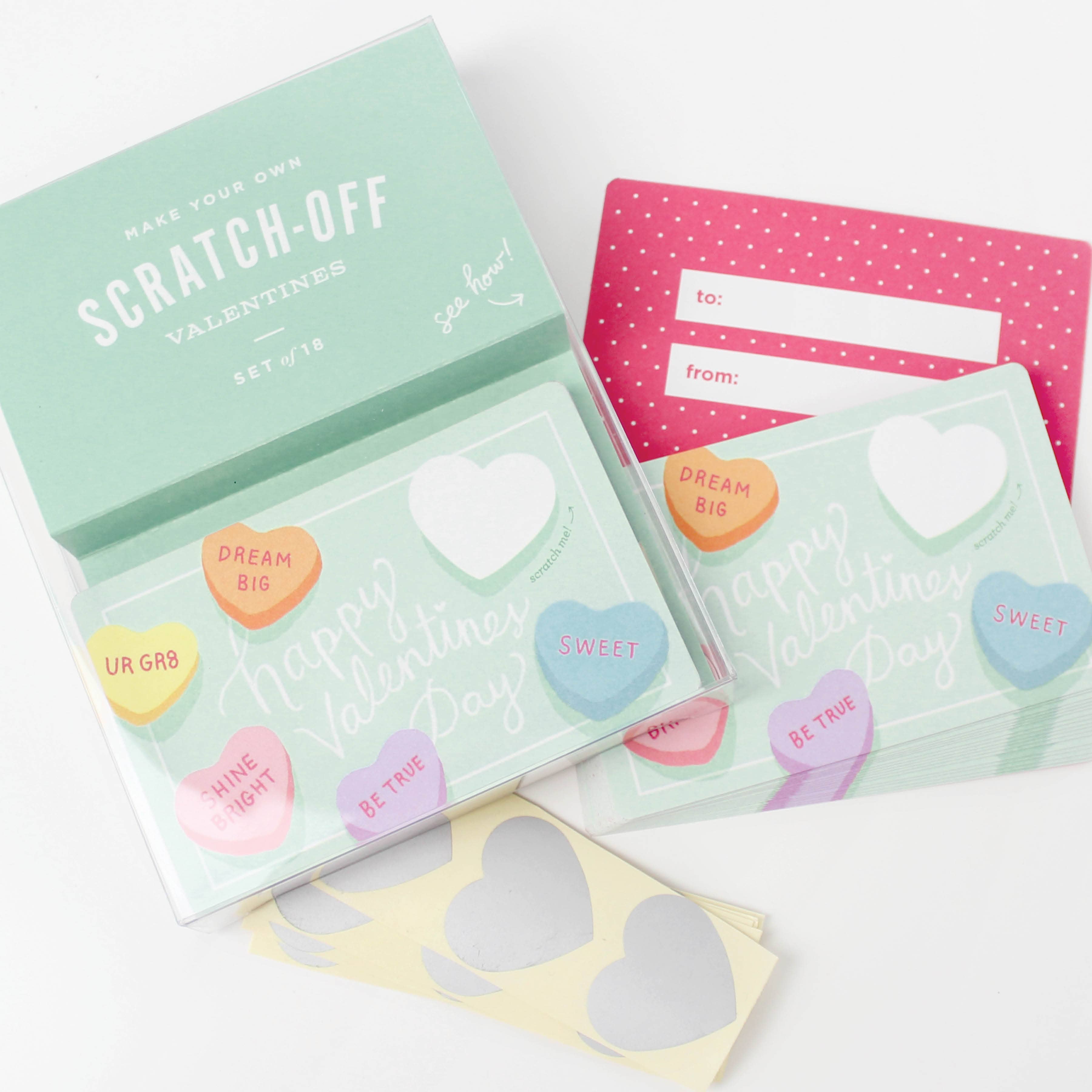 Scratch-off Valentine Cards - Sweethearts