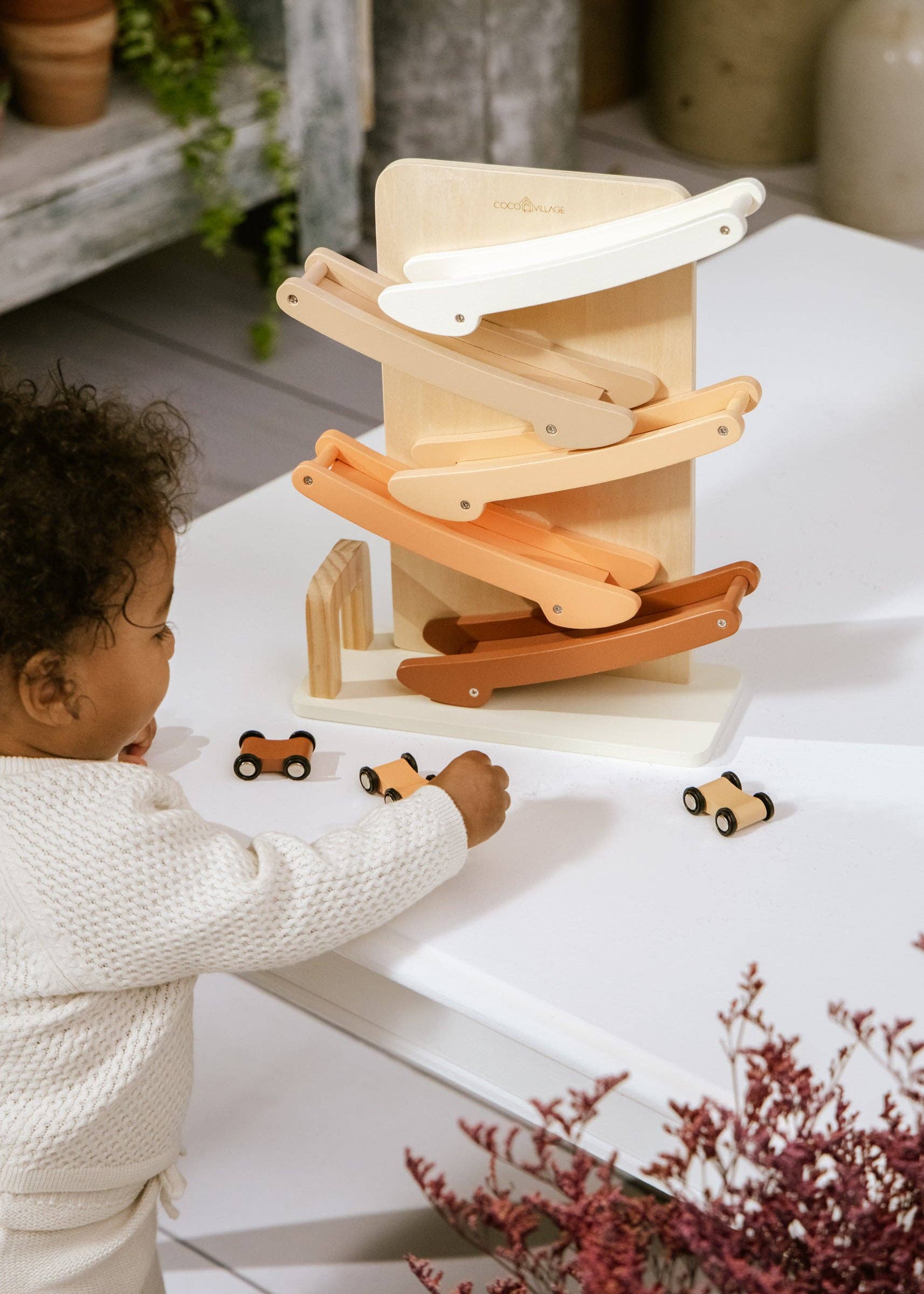 Wooden Car Glidder Track