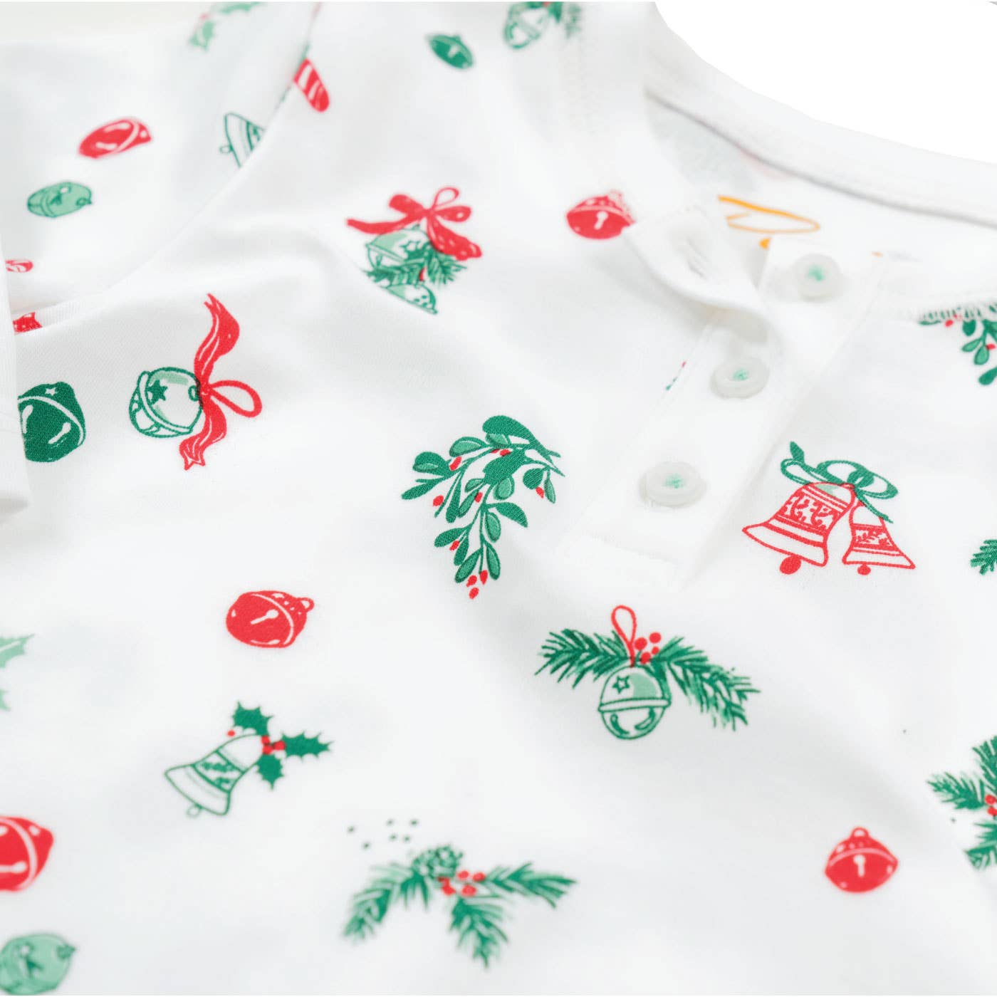 "Jingle Bells" Holiday Baby pajamas Pima cotton