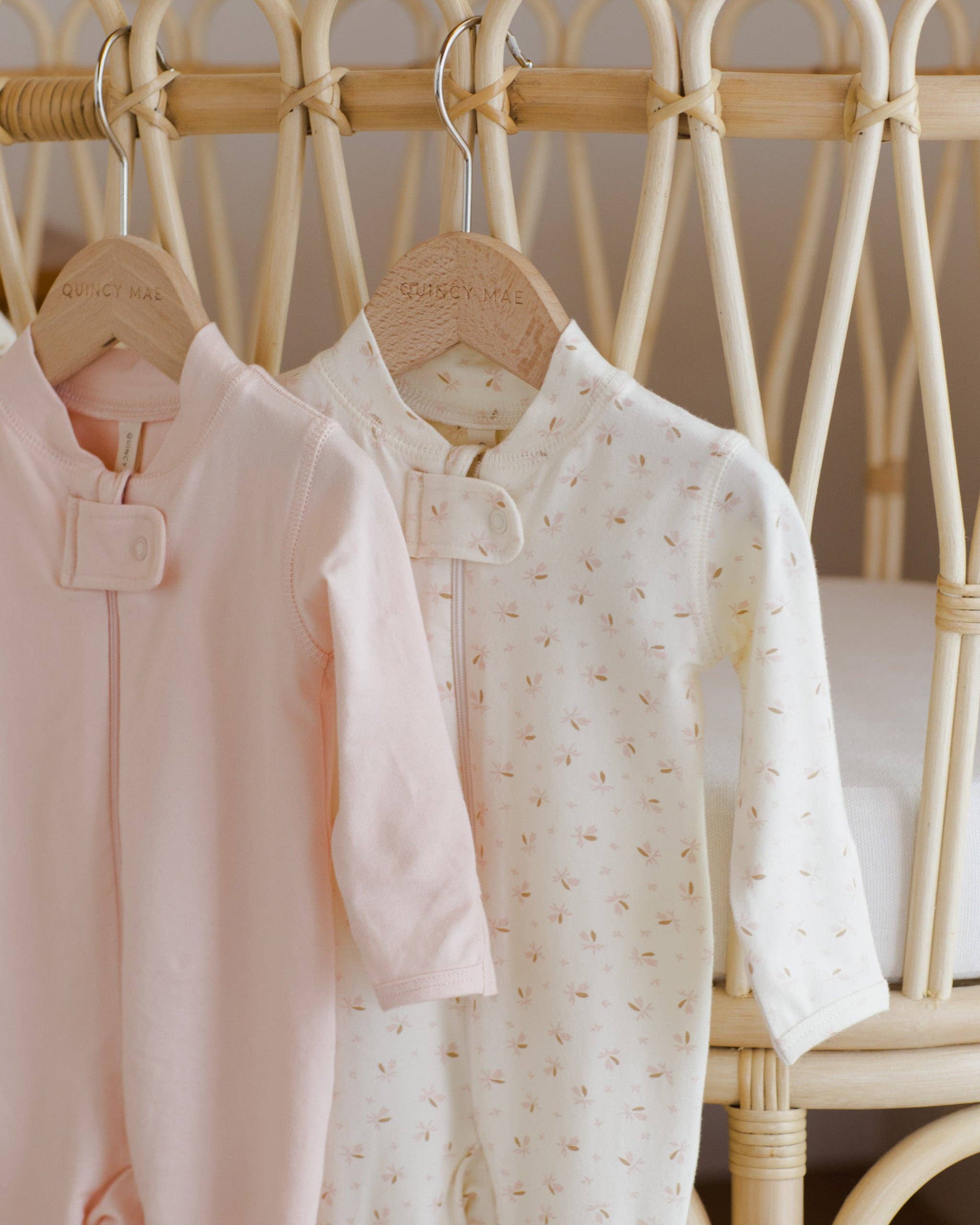 Zip Longsleeve Sleeper Footie- Fleur