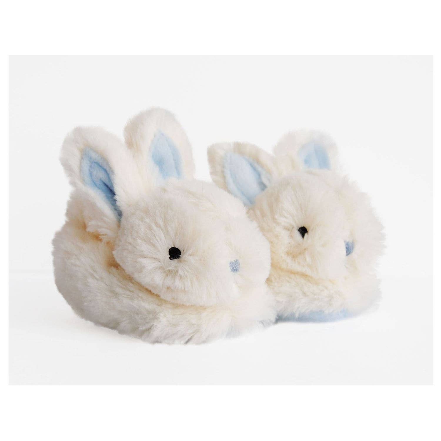Blue Bunny Booties with Rattle