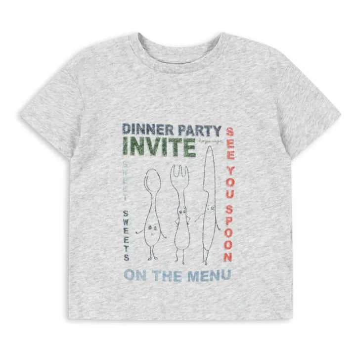 Konges Slojd Famo Tee GOTS - Grey Melange