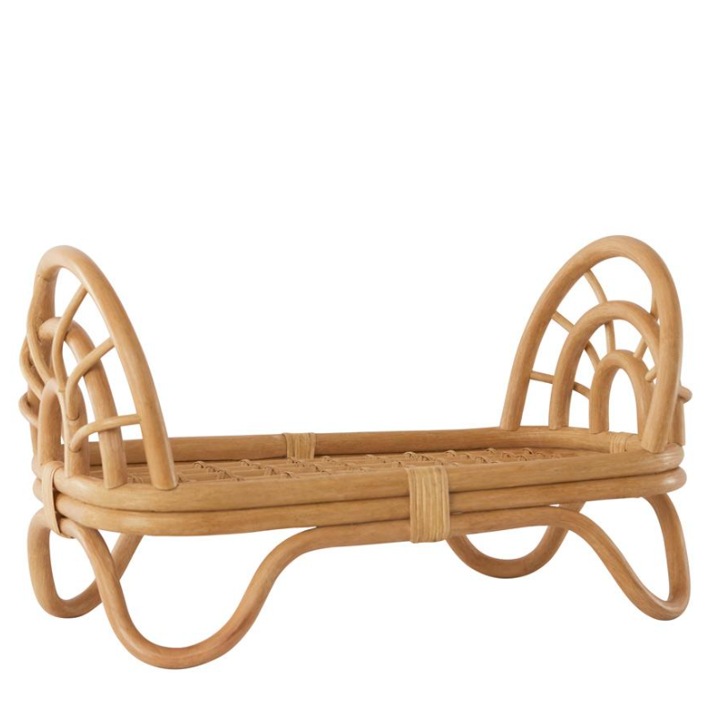 Rattan Doll Bed