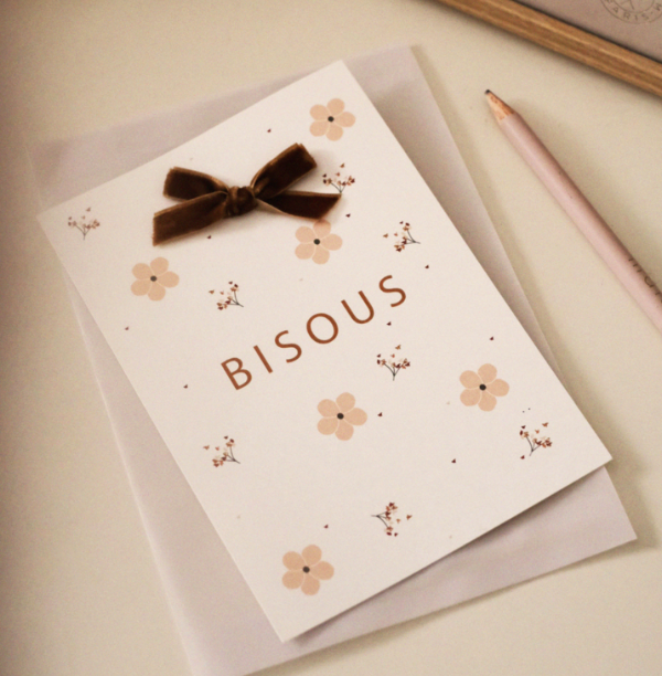 Gentil Coquelicot Bisous Card