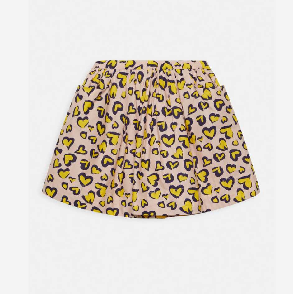 Bonton Jupe Skirt - Leopard Rose