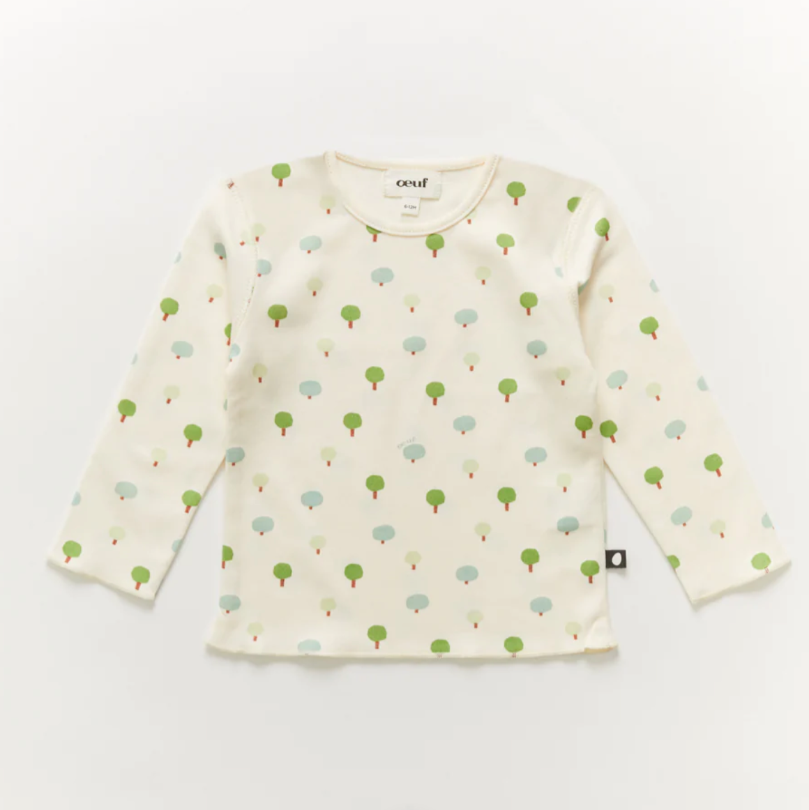 Oeuf Long Sleeve Kid Tee - Gardenia Tree