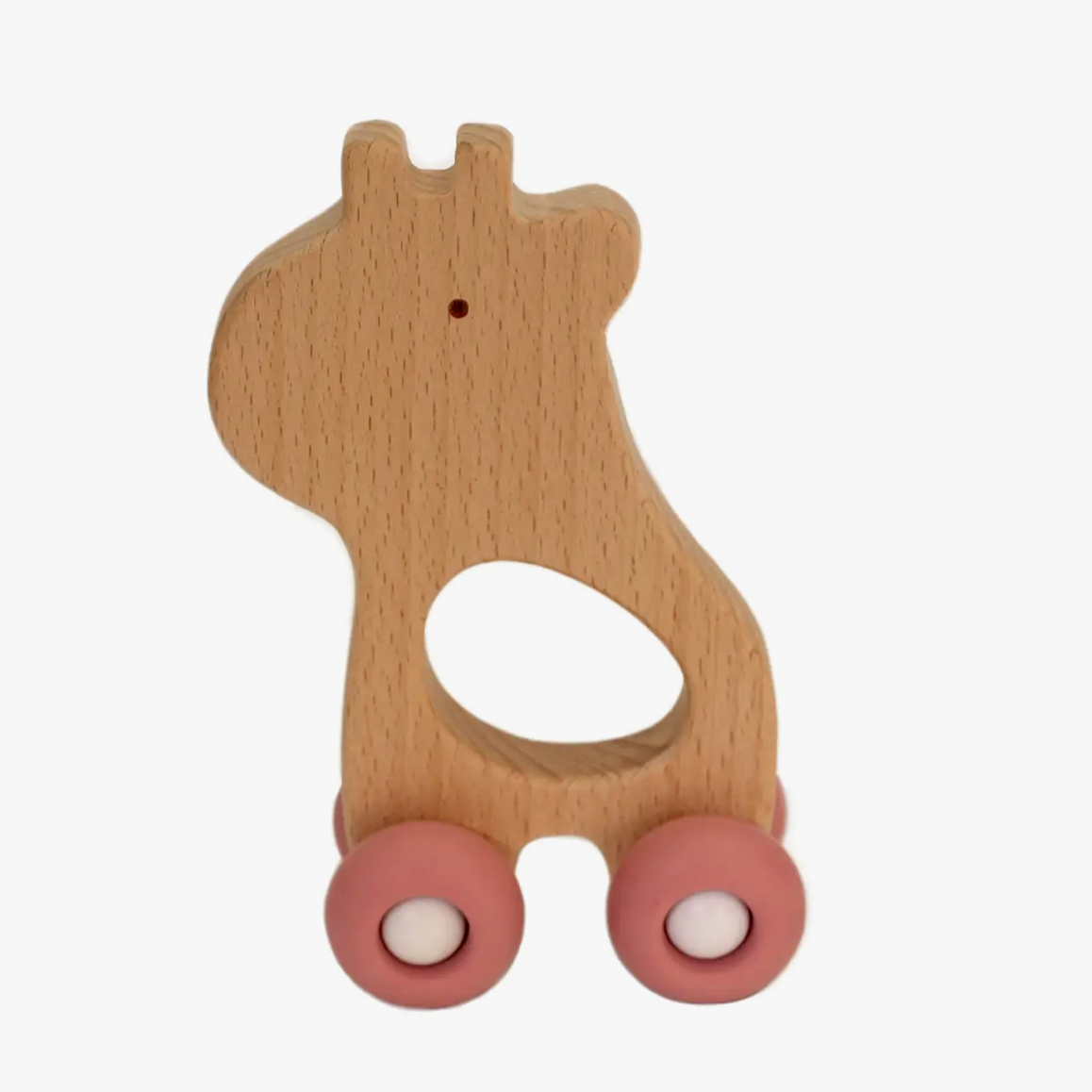 Wooden Teething Push Toy - Giraffe