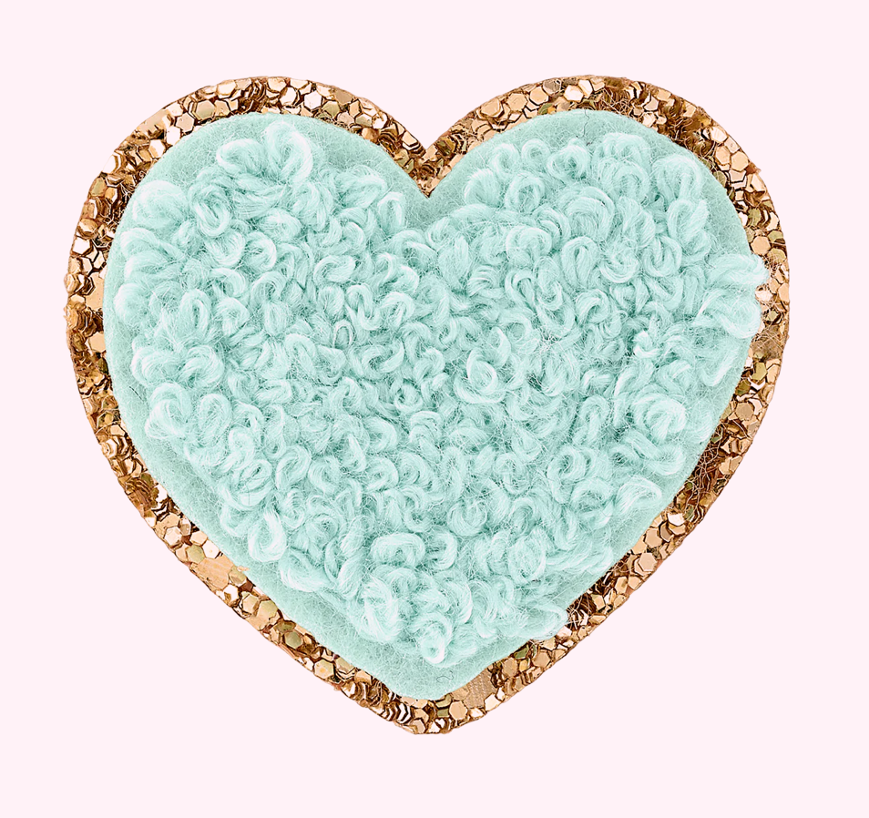 Stoney Clover Ln Glitter Mini Heart Patches - Multiple Colors Available