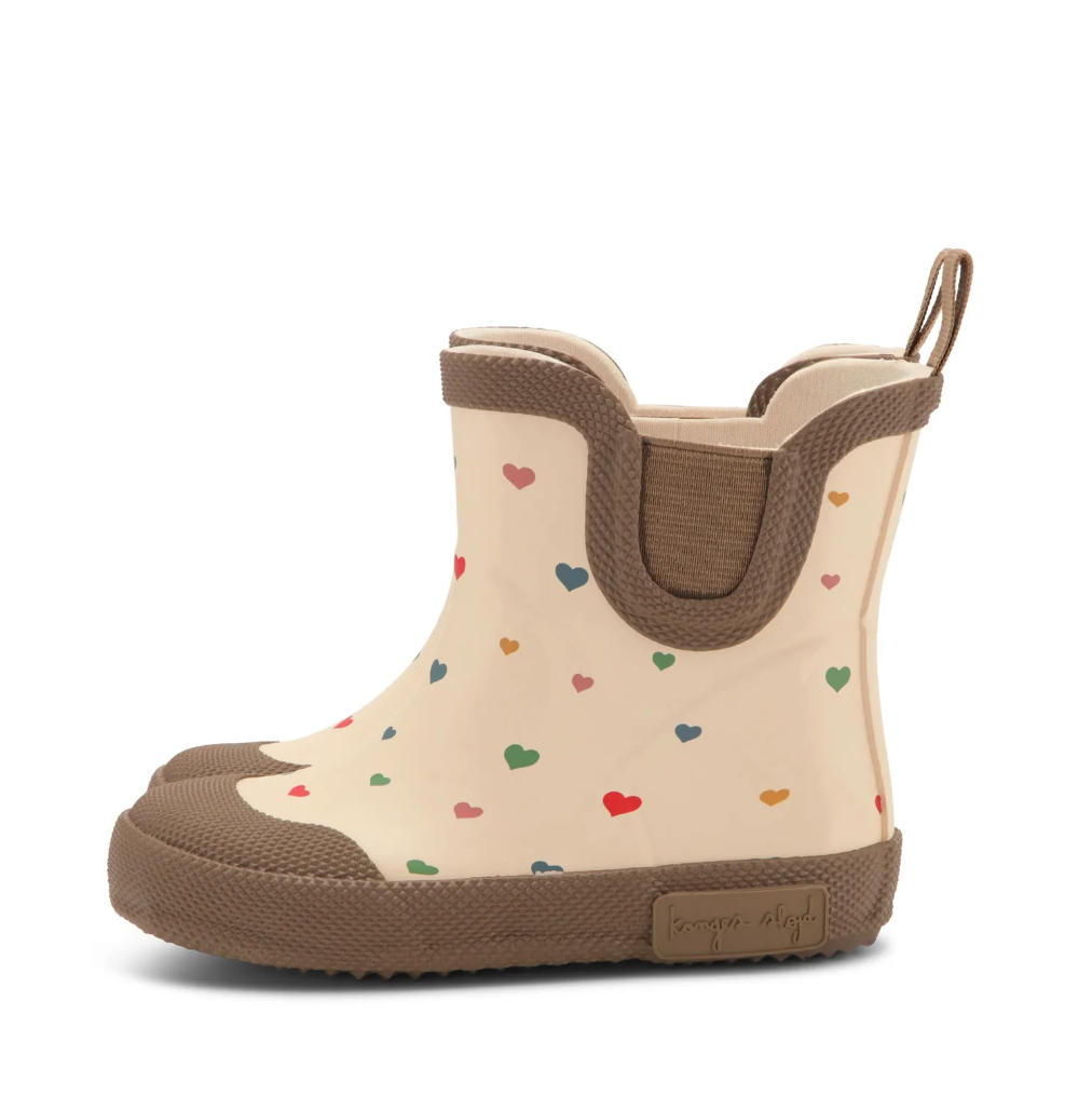 Konges Slojd Welly Rubber Boots - Multi Foil Hearts