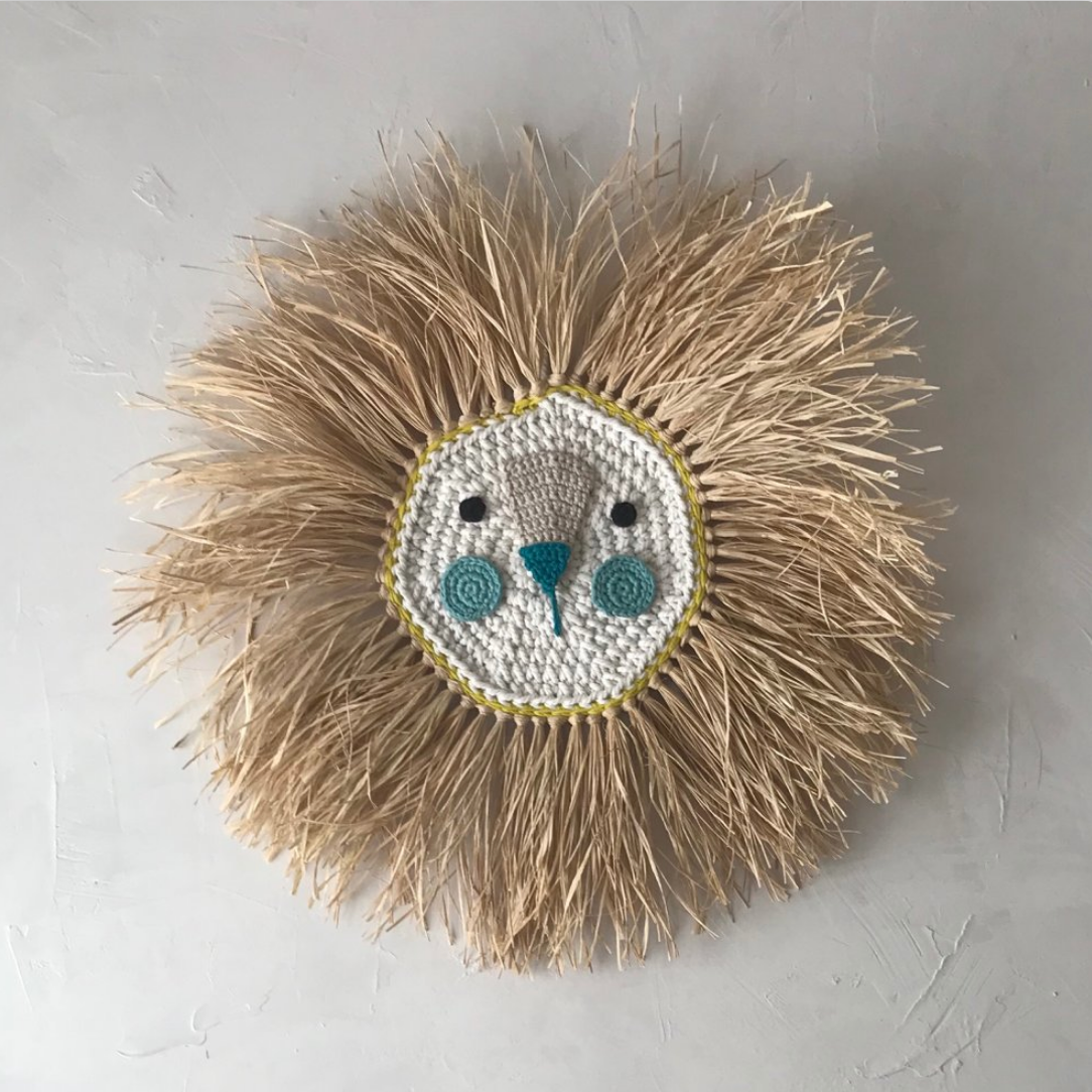 Handcrafted Crochet Lion -  Mutiple Colors Available