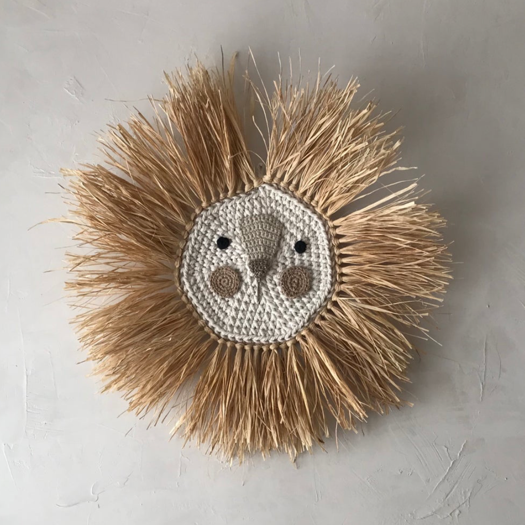 Handcrafted Crochet Lion -  Mutiple Colors Available