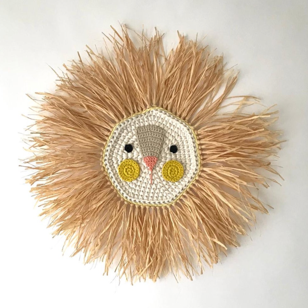 Handcrafted Crochet Lion -  Mutiple Colors Available