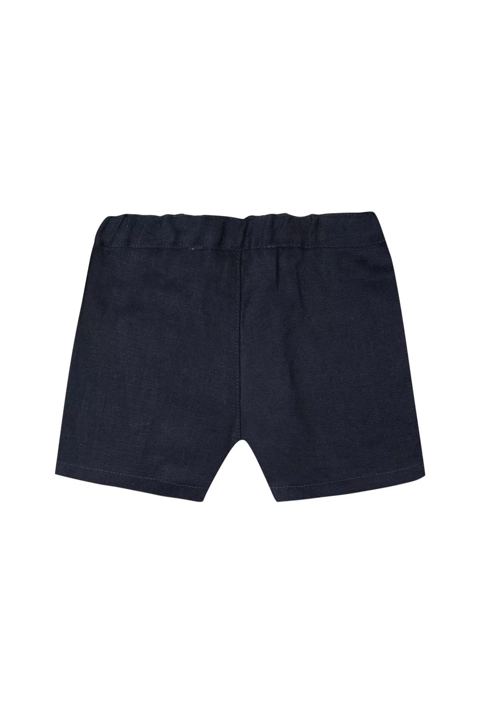 Navy Linen Shorts