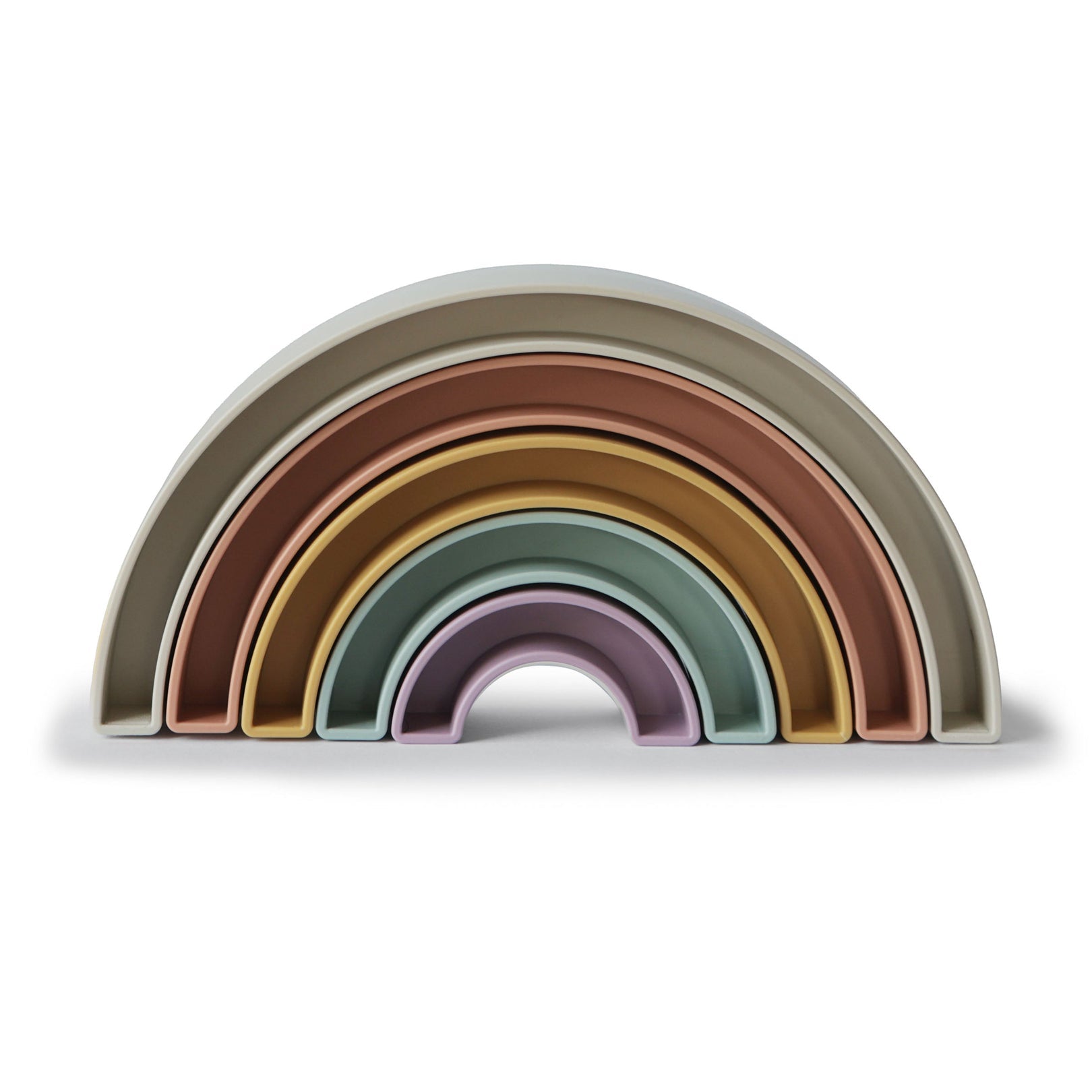 mushie Rainbow Stacker Toy
